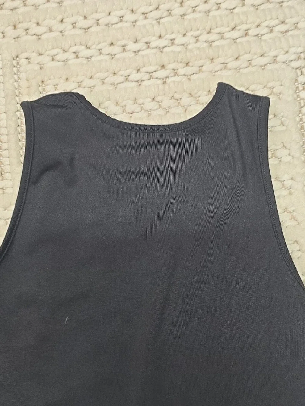 Jordan Black Crop Tank with White Jumpman Logo - Picture 6 of 8